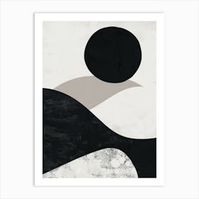 Nuuk Stone Park Bauhaus Minimalist Art Print