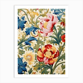 Floral Wallpaper 63 Art Print