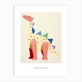 Nursery Dinosaur Art Einiosaurus Poster Art Print
