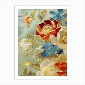 Chinese Embroidery 39 Art Print