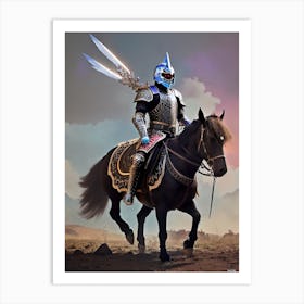 Knight On Horseback 1 Art Print