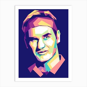 Roger Federer Wpap Art Print