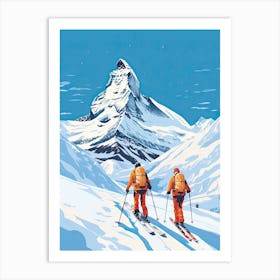 Are, Sweden, Ski Resort Illustration 7 Art Print