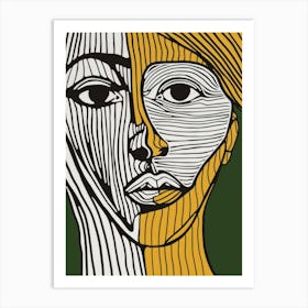 Woman'S Face 84 Art Print