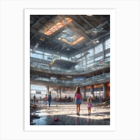 Airport Dystopian Art Print