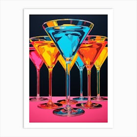 Pop Art Vivid Martini 2 Art Print
