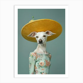 Portrait Of A Dog Art Print