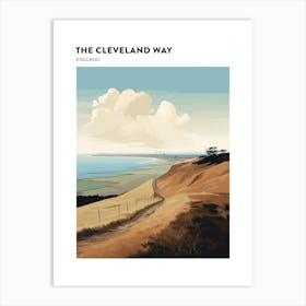 The Cleveland Way England 2 Hiking Trail Landscape Poster Art Print