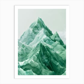 Abstract Mountains 1 Art Print