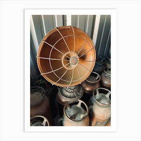 Copper Heat Lamp Art Print