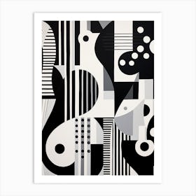 Abstract Geometric Music Illustration 6 Art Print