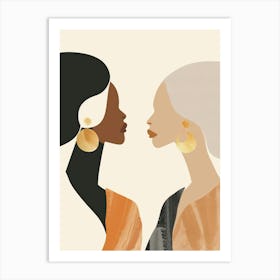 Two Black Women 3 Art Print