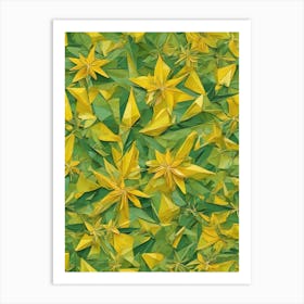 Origami Flowers Art Print