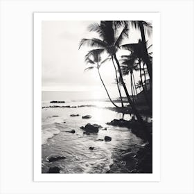 Hawaii Black And White Analogue Photograph 3 Art Print