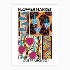 Flower Market San Francisco Eugene Seguy Vintage Botanical Art Print