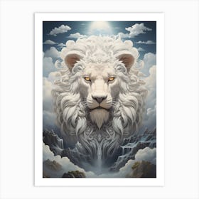 Lion Of The Night Art Print