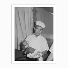 Nyssa, Oregon,Fsa (Farm Security Administration) Mobile Camp,Chef At The Camp, Now Inhabited By Evacuate Art Print