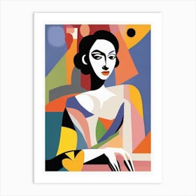 Woman In A Chair Art Print