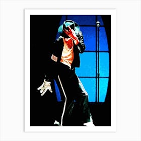 dance Michael Jackson king of pop music 5 Art Print