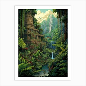 Yasuni National Park Pixel Art 3 Art Print