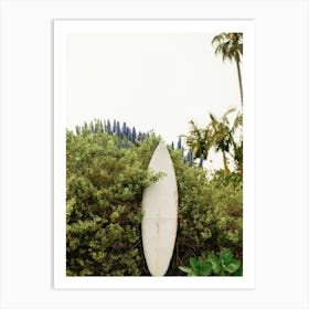 The Surfboard in California Art Print