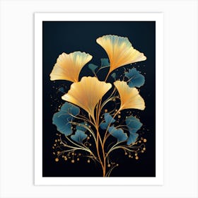 Ginkgo Leaves 12 Art Print