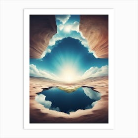 Upside Down World Art Print