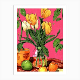 Yellow Tulips Art Print