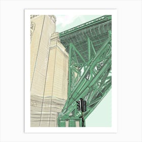 The Leg of the Tyne Bridge Art Print