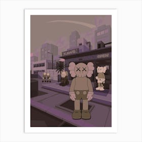 Dwight Kaws Art Print