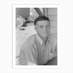 Untitled Photo, Possibly Related To Migratory Laborer Cleaning His Hat At The Agua Fria Migratory Labor Camp Art Print