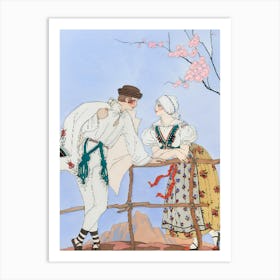 Couple In A Traditional Dress Art Print