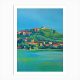 Peneda Blue Oil Painting 1  Art Print