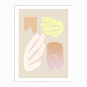 Floral Matisse Shapes 4 Art Print