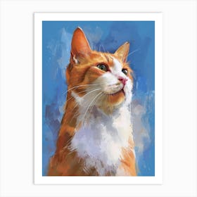 Orange Tabby Cat 17 Art Print