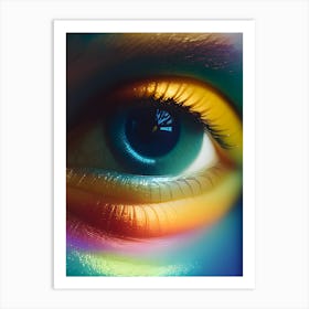 Rainbow Eye-Reimagined Art Print