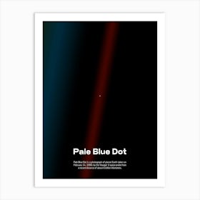 Pale Blue Dot poster, NASA Voyager 1, 1990 — Space poster, science print 1 Art Print