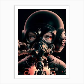 Gas Mask Art Print