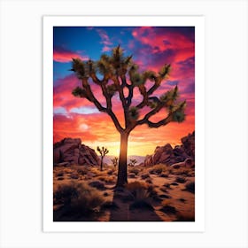 Joshua Tree In Nat Viga Style (1) Art Print