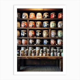 Sake Barrels Japanese 5 Art Print