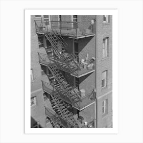 Untitled Photo, Possibly Related To Rear Stairs Of Apartment House, L Street, N Art Print