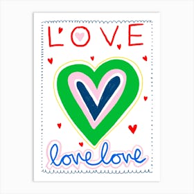 Love Love Love 1 Art Print