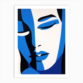 'Blue Woman' 4 Art Print