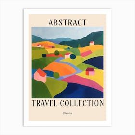 Abstract Travel Collection Poster Slovakia 2 Art Print