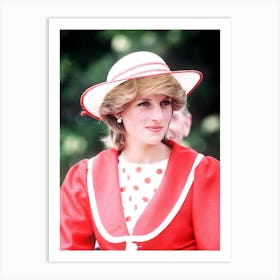 Diana, Princess Of Wales 1983 Art Print