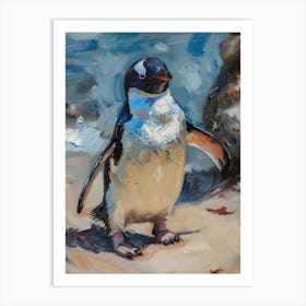 Adlie Penguin Phillip Island The Penguin Parade Oil Painting 3 Art Print