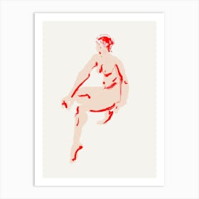 Naked Woman Art Print