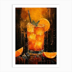 Orange Cocktail 17 Art Print