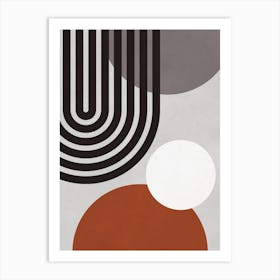 Simple geometry and colors 1 Art Print