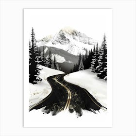 Road To The Mountains Art Print